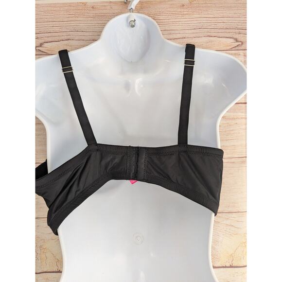 Vince Camuto Bra 42C Black Padded Underwire Adjustable Clasp Back - Picture 2 of 5